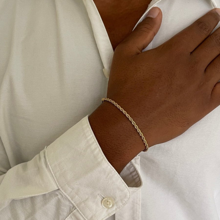 VORO® Rope Bracelet 3MM · 18K Gold