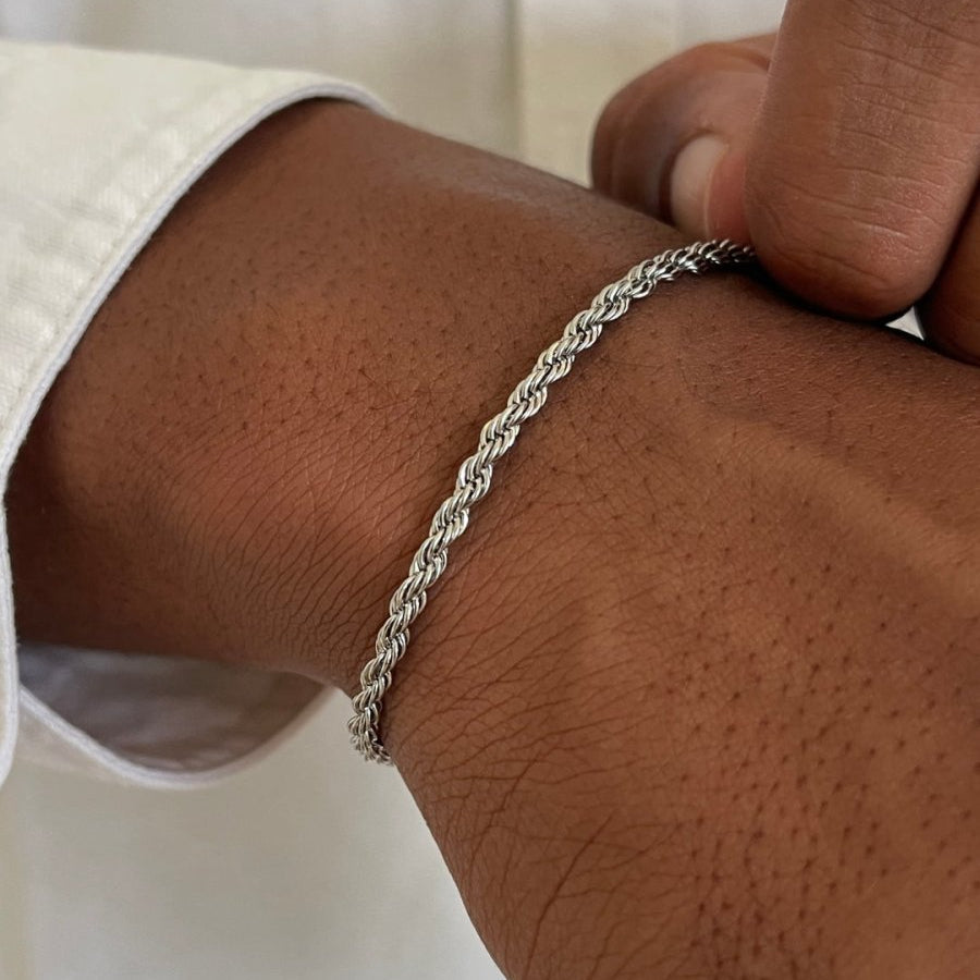 VORO® Rope Bracelet 3MM · Silver