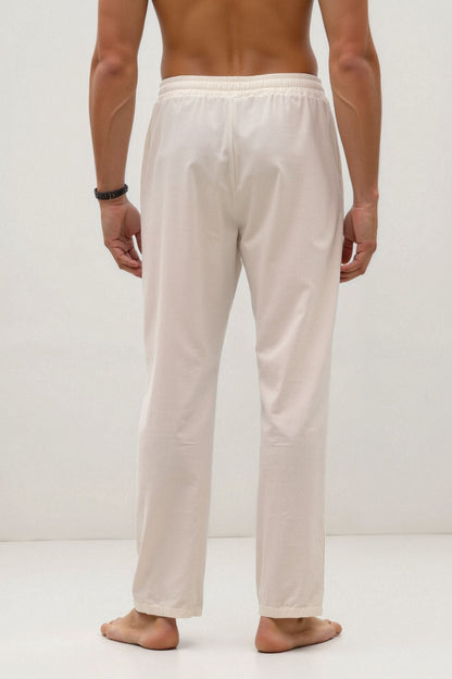 VORO Cotton & Linen Blend Drawstring Pants