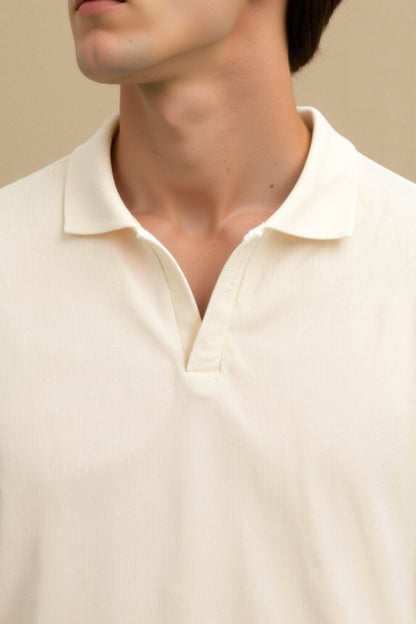 VORO Woolen Structure Polo T-Shirt