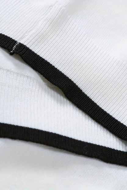 VORO Knitted Quarter Zip Golf Polo