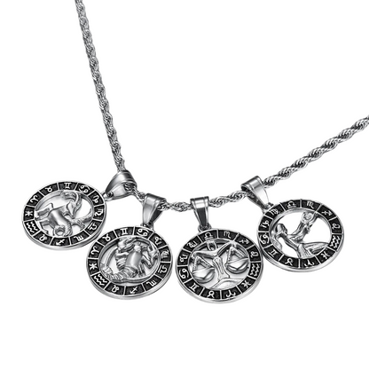 VORO- Zodiac Sign Necklace - Silver