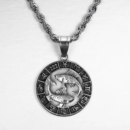 VORO- Zodiac Sign Necklace - Silver
