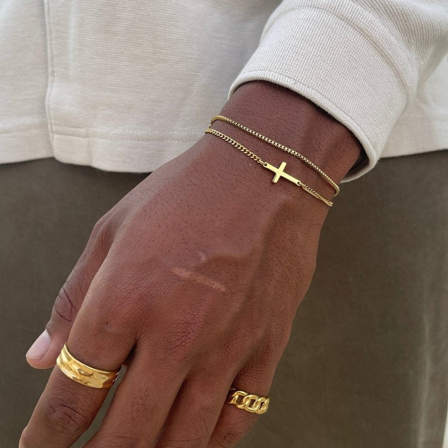 VORO® Cross Bracelet · 18K Gold