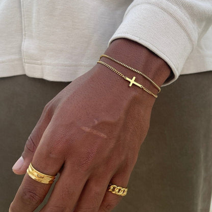 VORO® Cross Bracelet · 18K Gold