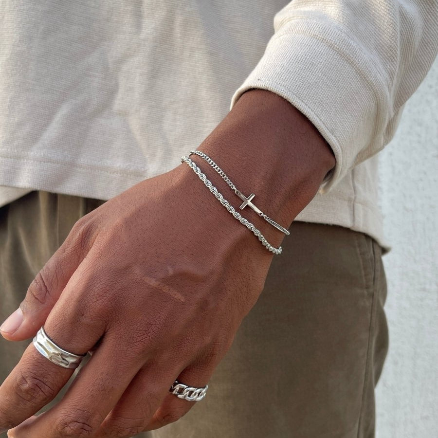 VORO® Cross Bracelet · Silver