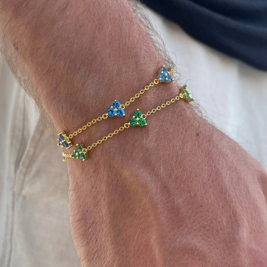 VORO® Green Clover Bracelet · 18K Gold