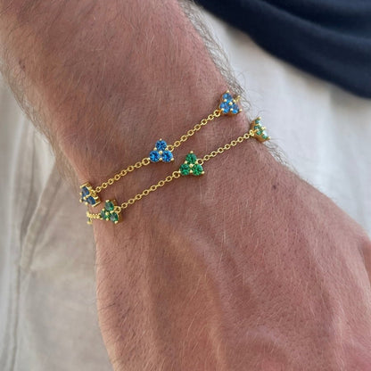 VORO® Green Clover Bracelet · 18K Gold