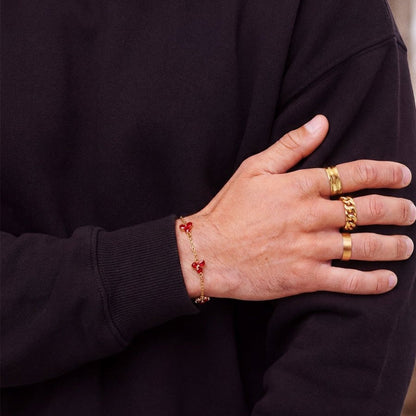 VORO® Red Clover Bracelet · 18K Gold