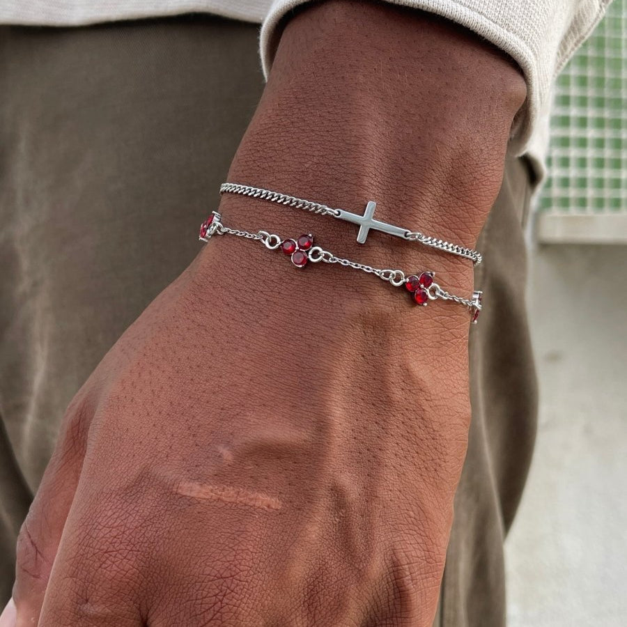 VORO® Red Clover Bracelet · Silver