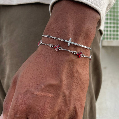 VORO® Red Clover Bracelet · Silver