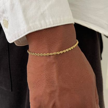 VORO® Rope Bracelet 3MM · 18K Gold