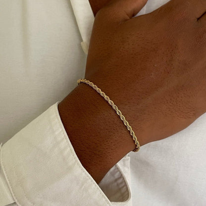 VORO® Rope Bracelet 3MM · 18K Gold