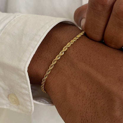 VORO® Rope Bracelet 3MM · 18K Gold