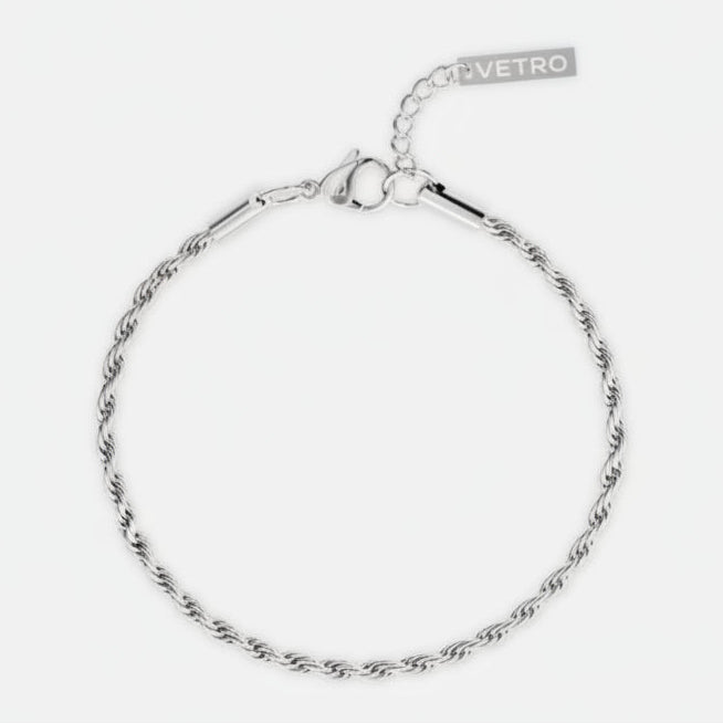 VORO® Rope Bracelet 3MM · Silver