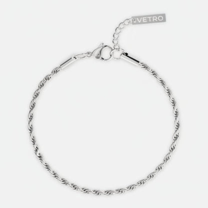 VORO® Rope Bracelet 3MM · Silver