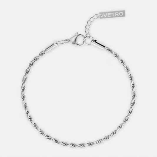 VORO® Rope Bracelet 3MM · Silver