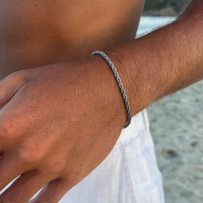 VORO® Rope Bracelet 3MM · Silver