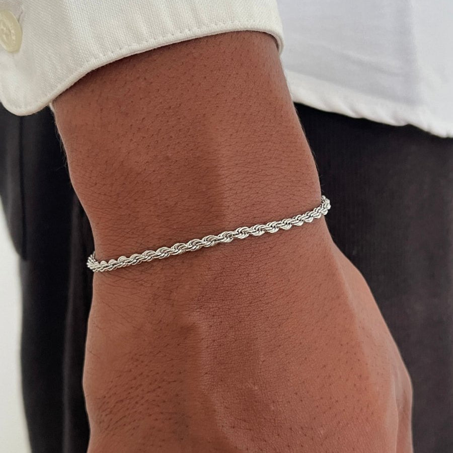 VORO® Rope Bracelet 3MM · Silver