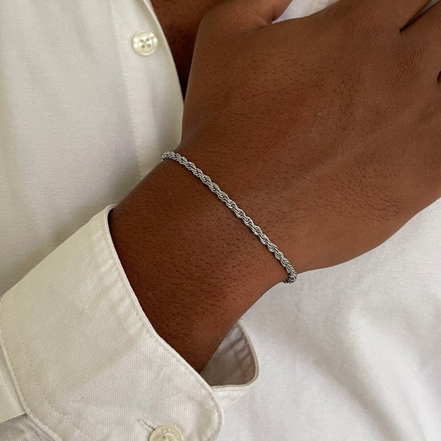 VORO® Rope Bracelet 3MM · Silver