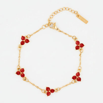 VORO® Red Clover Bracelet · 18K Gold