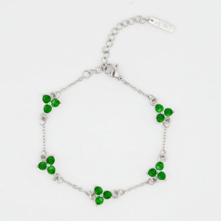 VORO® Green Clover Bracelet · Silver